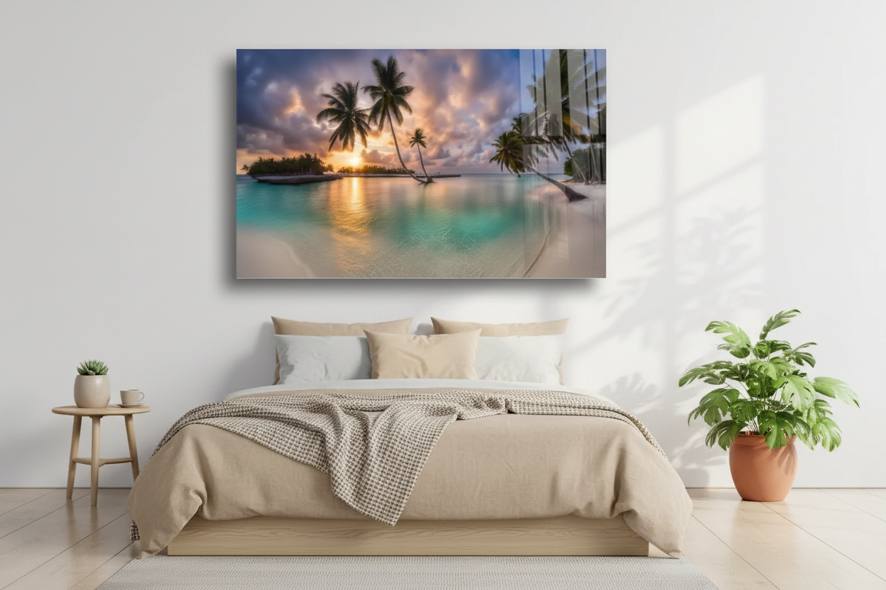 Sunset Glass Wall Art