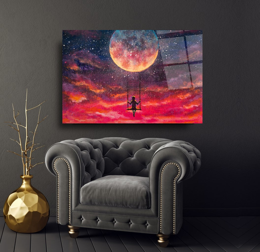 Freedom Glass Wall Art