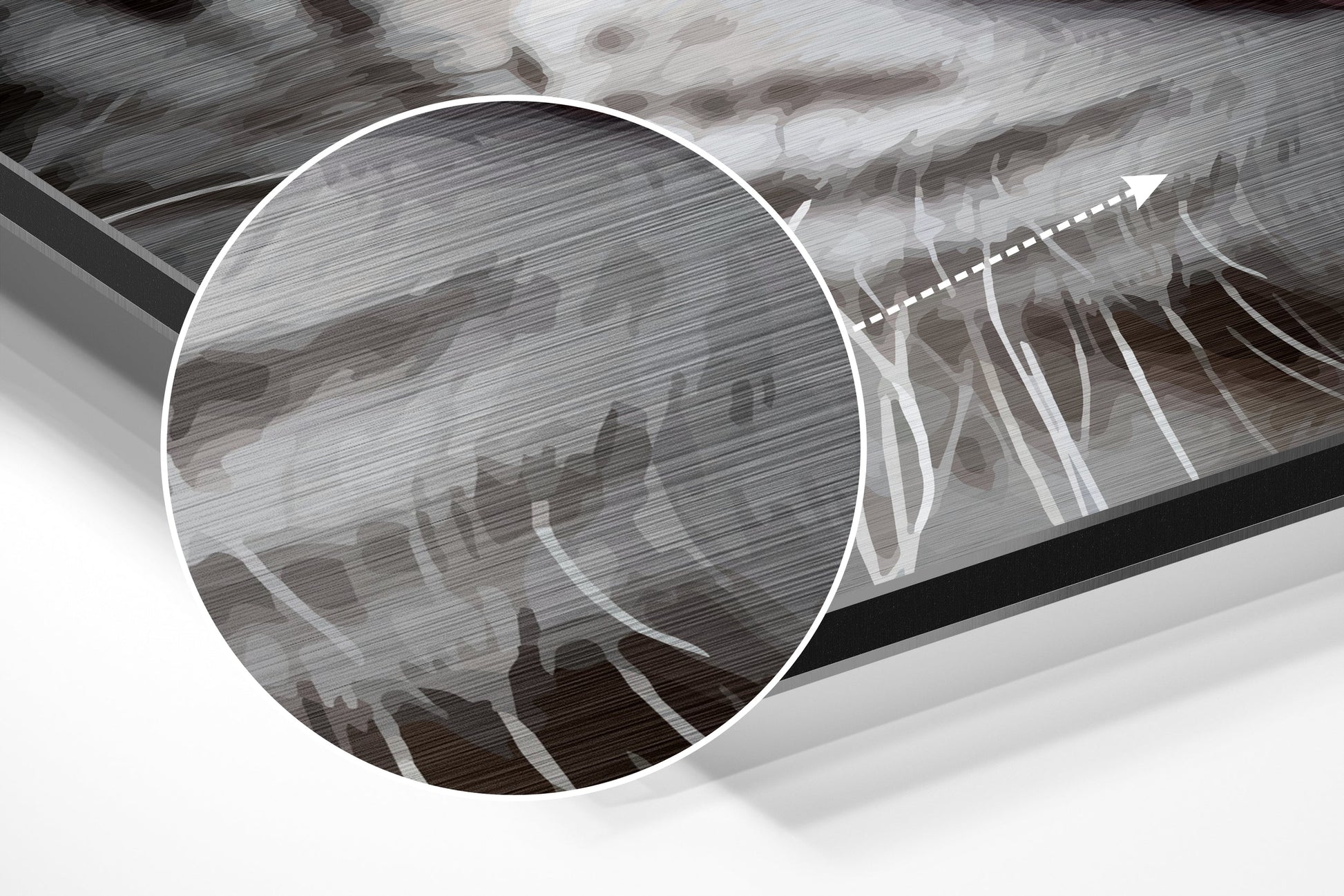 Brushed Aluminium Dibond Wall Art