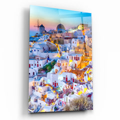 Greece Glas Wall Art