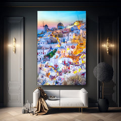 Greece Glas Wall Art