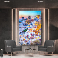Greece Glas Wall Art