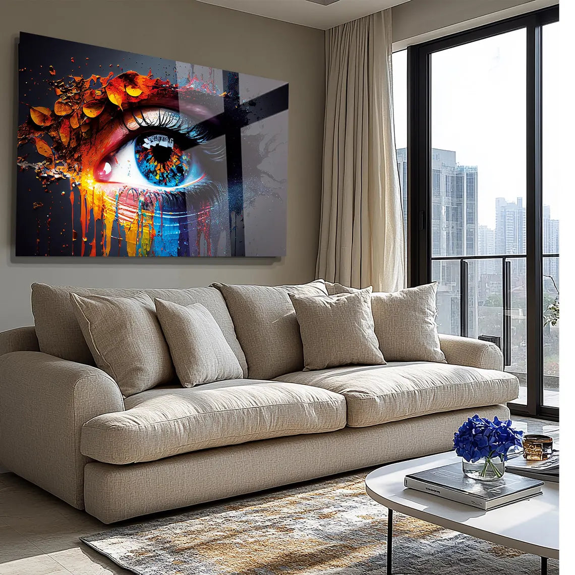 Azure Eye Glass Wall Art