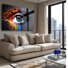 Azure Eye Glass Wall Art