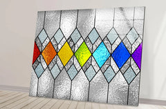 Stained Glass Effect Glass Wall Art