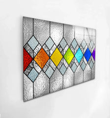 Stained Glass Effect Glass Wall Art