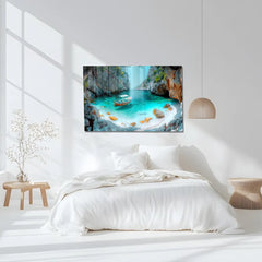 Exotic River Glass Wall Art