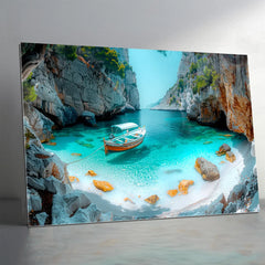 Exotic River Glass Wall Art