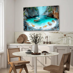 Exotic River Glass Wall Art