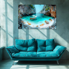 Exotic River Glass Wall Art