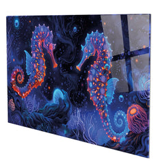 Seahorse Glass Wall Art