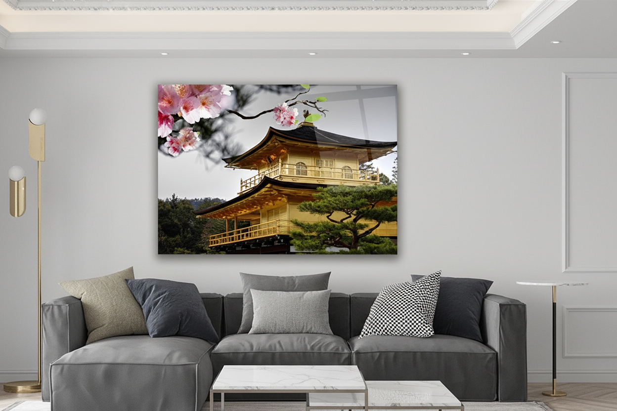 Kinkaku-ji  Glass Wall Art
