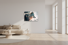 Wolf Glass Wall Art
