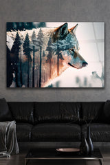 Wolf Glass Wall Art