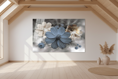 Flower Glass Wall Art
