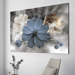 Flower Glass Wall Art