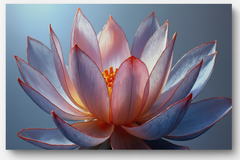 Lotus Flower Glass Wall Art