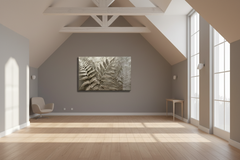Leafy Plant Glass Wall Art