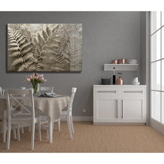Leafy Plant Glass Wall Art