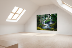 Waterfall Glass Wall Art