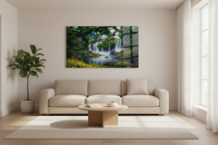 Waterfall Glass Wall Art
