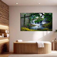 Waterfall Glass Wall Art