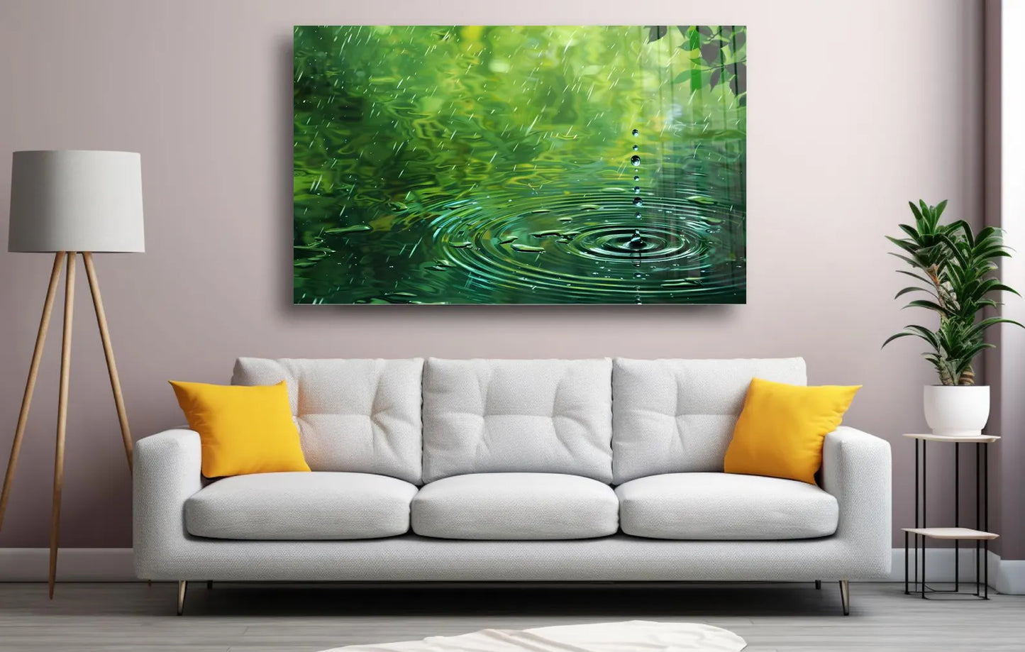 Water Drop Glass Wall Art