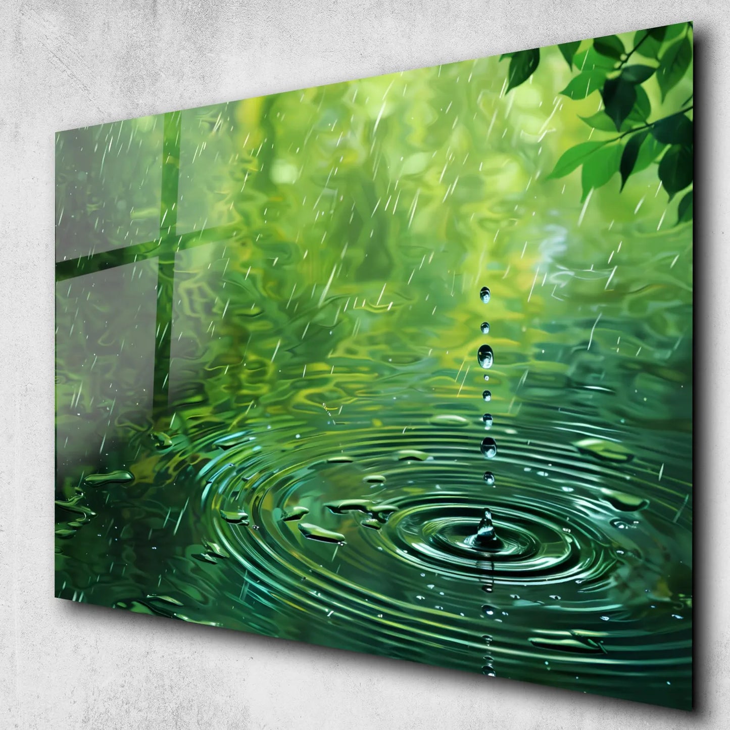 Water Drop Glass Wall Art