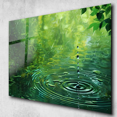 Water Drop Glass Wall Art
