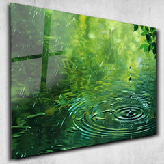 Water Drop Glass Wall Art