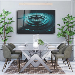 Water Drop Glass Wall Art