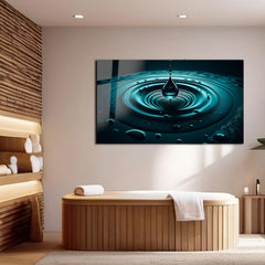 Water Drop Glass Wall Art