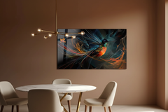 Hummingbird Glass Wall Art