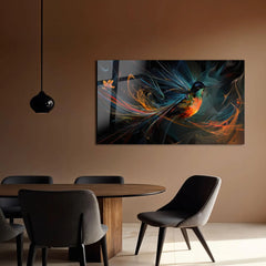 Hummingbird Glass Wall Art
