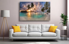 Sunset Glass Wall Art