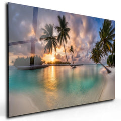 Sunset Glass Wall Art