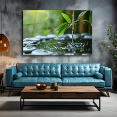 Water Drops Glass Wall Art