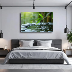 Water Drops Glass Wall Art