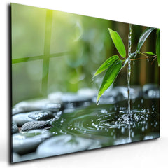 Water Drops Glass Wall Art