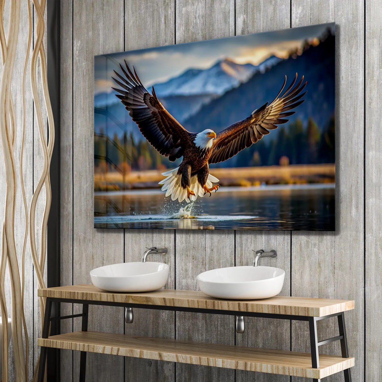 Eagle Glass Wall Art