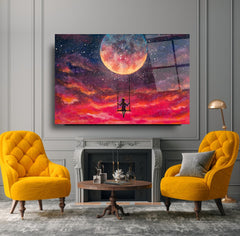 Freedom Glass Wall Art