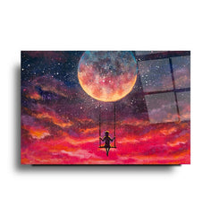 Freedom Glass Wall Art